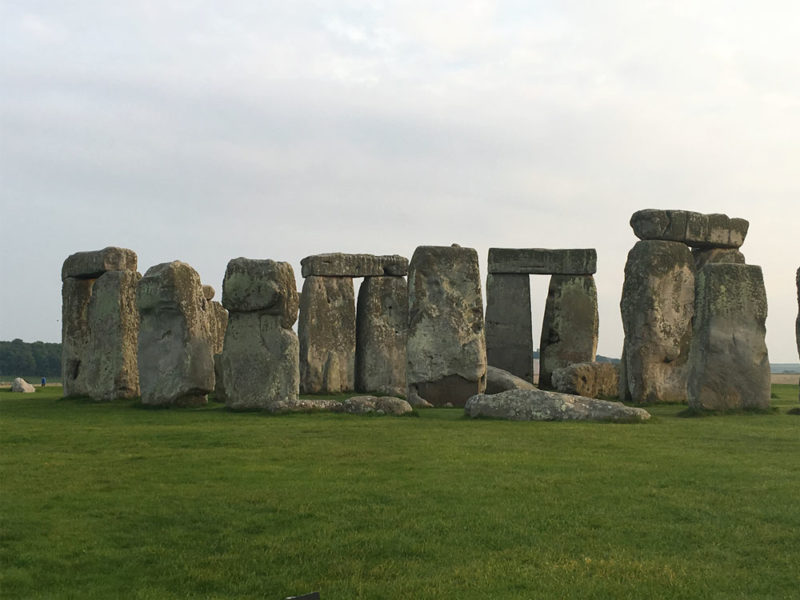 Stone at Stonehenge located in Salisbury, UK.