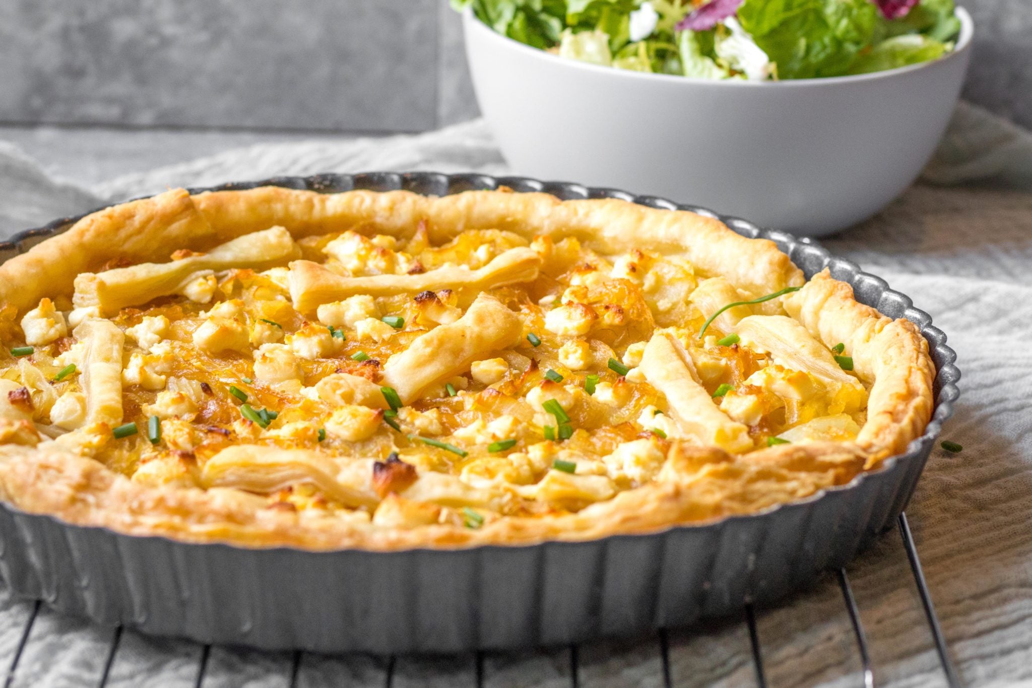 Caramelized Onion and Goat Cheese Tart
