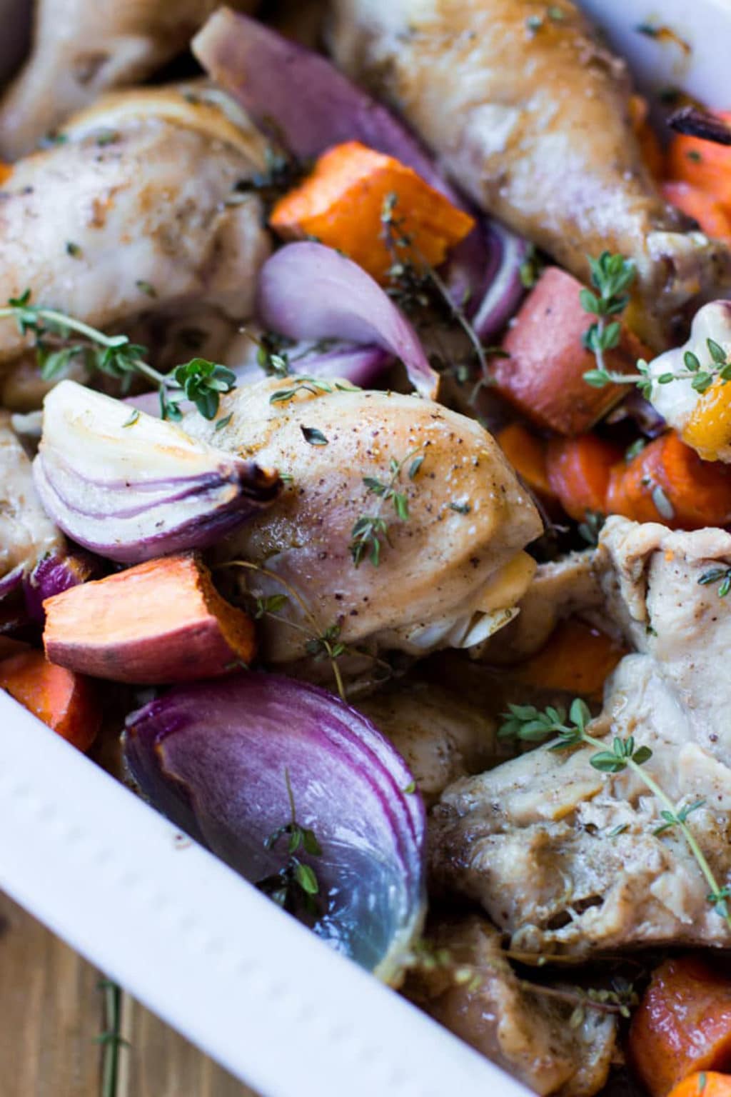 Oven Baked Chicken Thighs with Vegetables Recipes Worth Repeating
