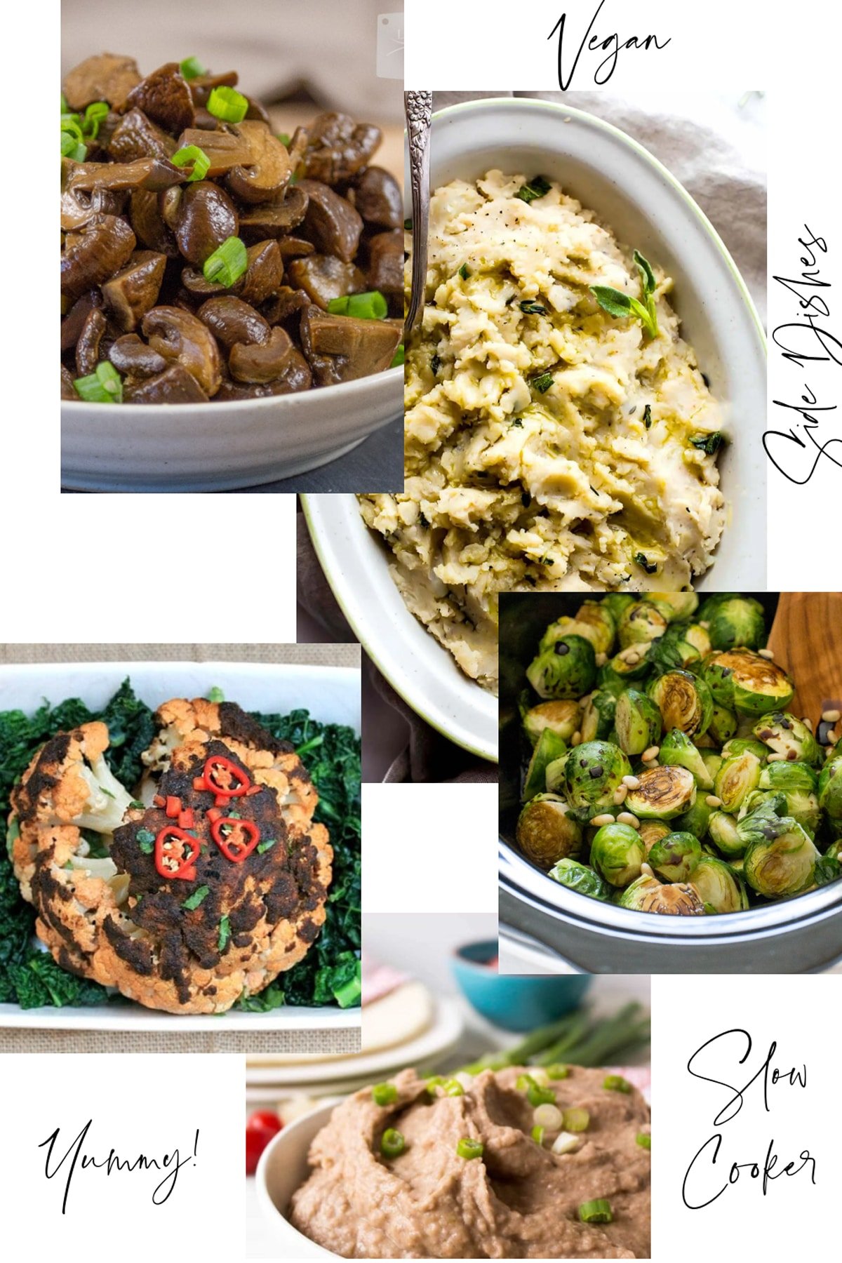 Different side dishes that can be made in the crockpot.