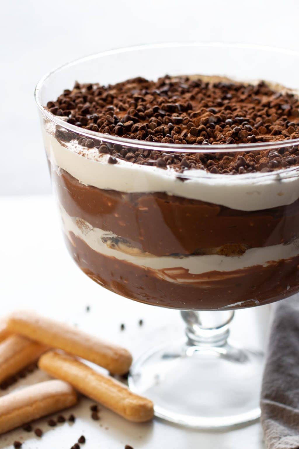 Easy Chocolate Tiramisu Trifle - Recipes Worth Repeating